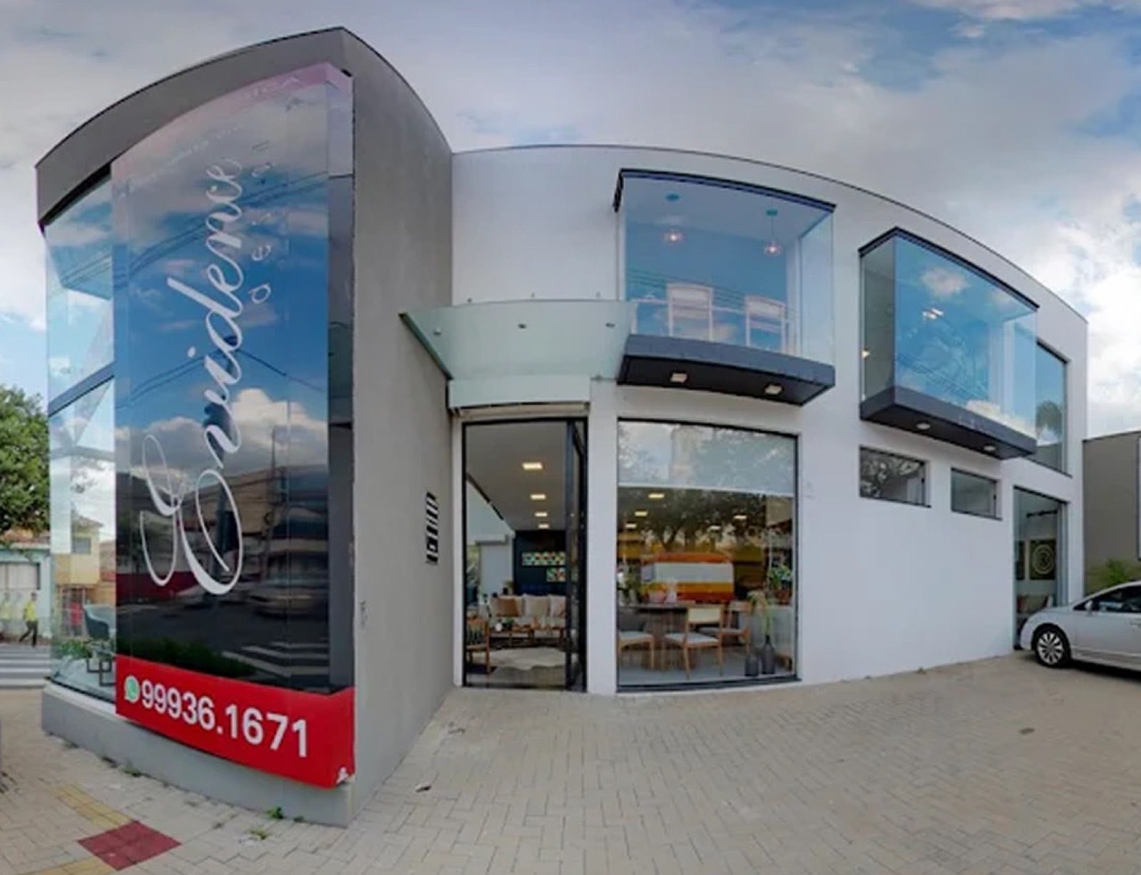 Fachada da loja Evidence Design em Limeira